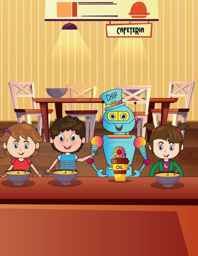 THE ROBOT THAT
LOVED CHICKEN SOUP
(A LIL ROBOT WITH A FOOD ALLERGY)